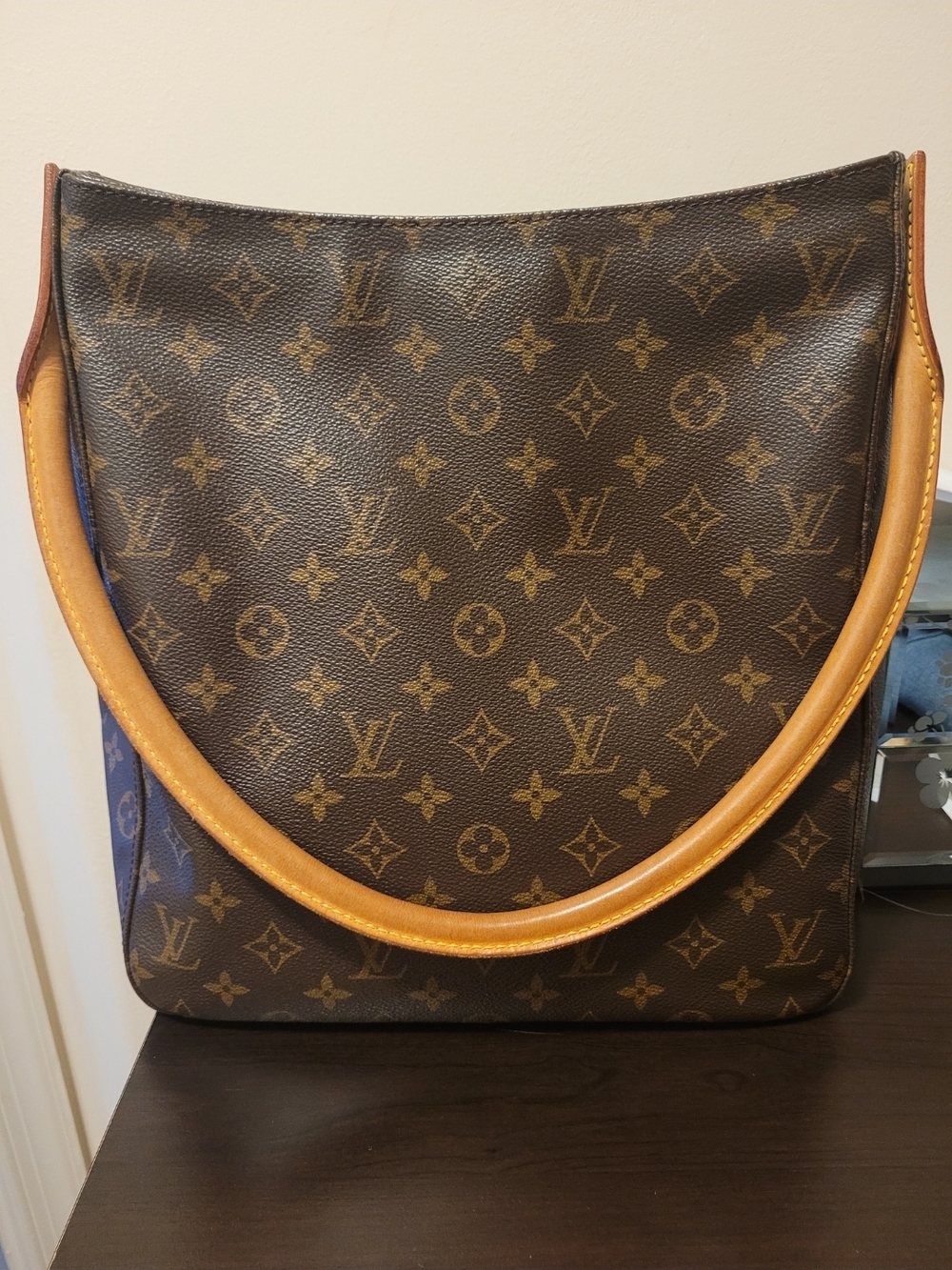 Louis Vuitton Brown Monogram GM Looping  Shoulder Bag